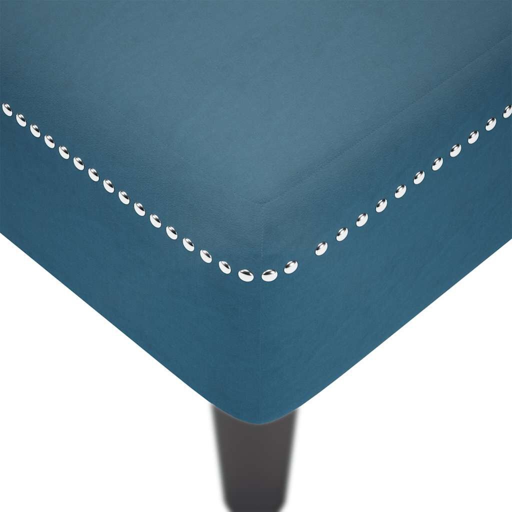 Blauwe Fluwelen Chaise Longue m. Kussen - 35% Korting!