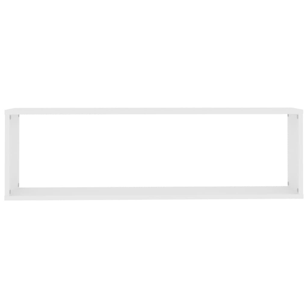 vidaXL Wandschappen Kubus Wit (2 st) - 100x15x30cm - 35% Korting!