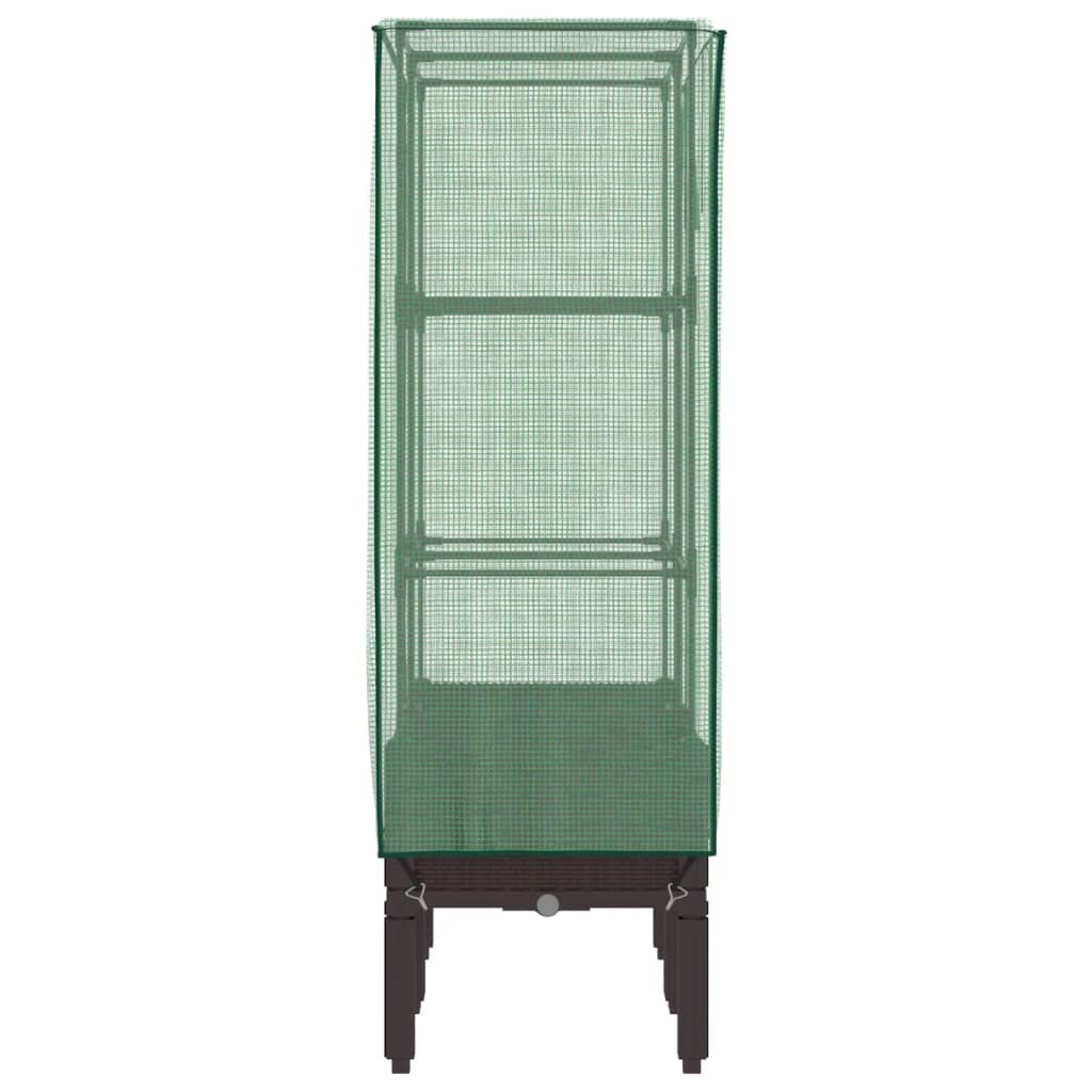 VidaXL Verhoogde Plantenbak met Kas Rattanlook 80x40x140 -35%