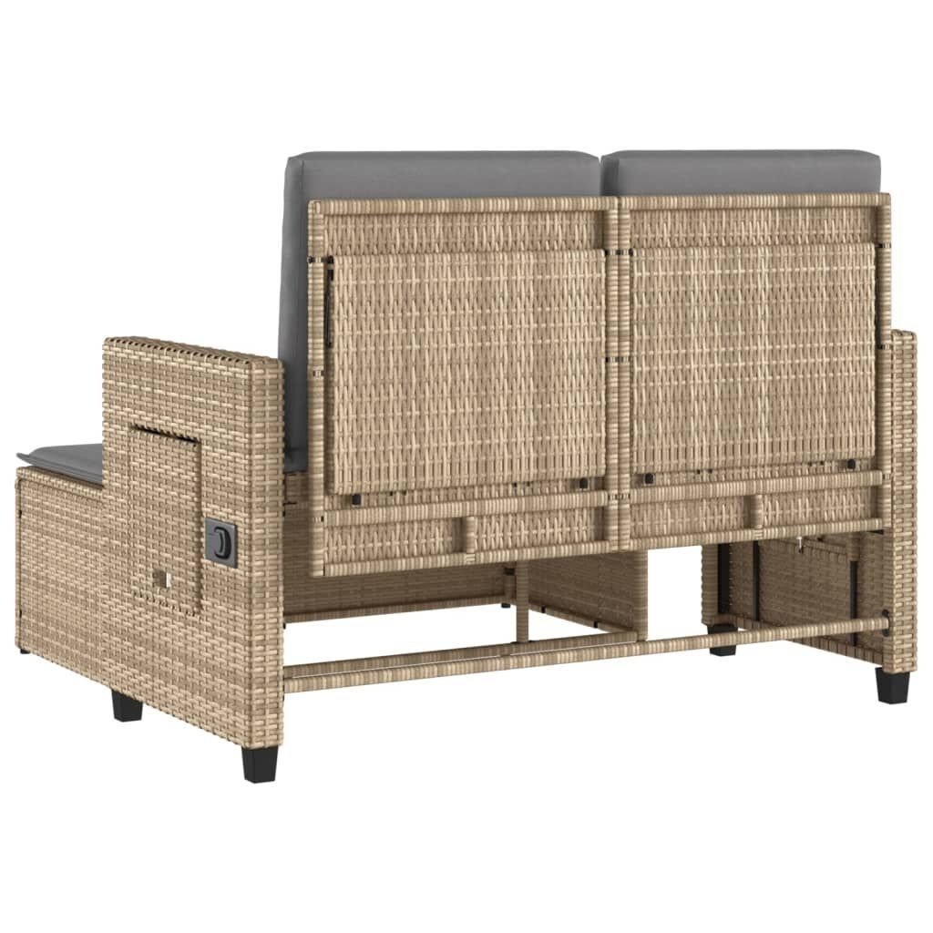 vidaXL Verstelbare Tuinbank met Kussens Beige - 35% Korting!