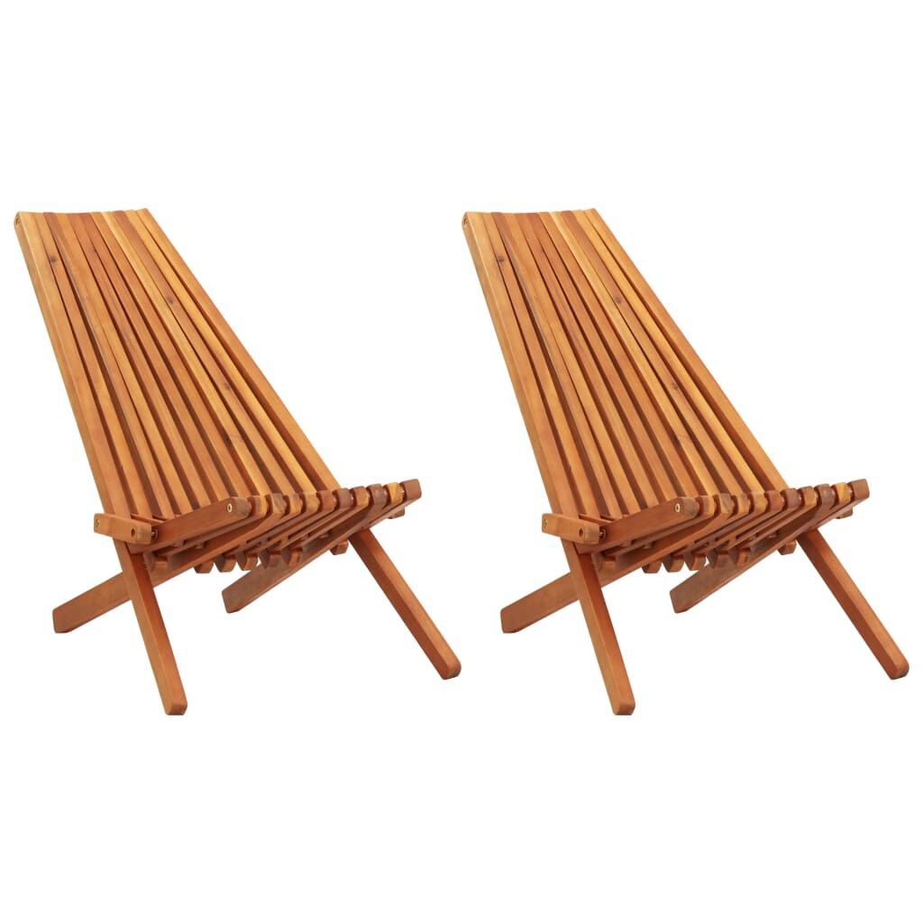 vidaXL Loungestoelen Acaciahout (2 st) - 35% Korting!