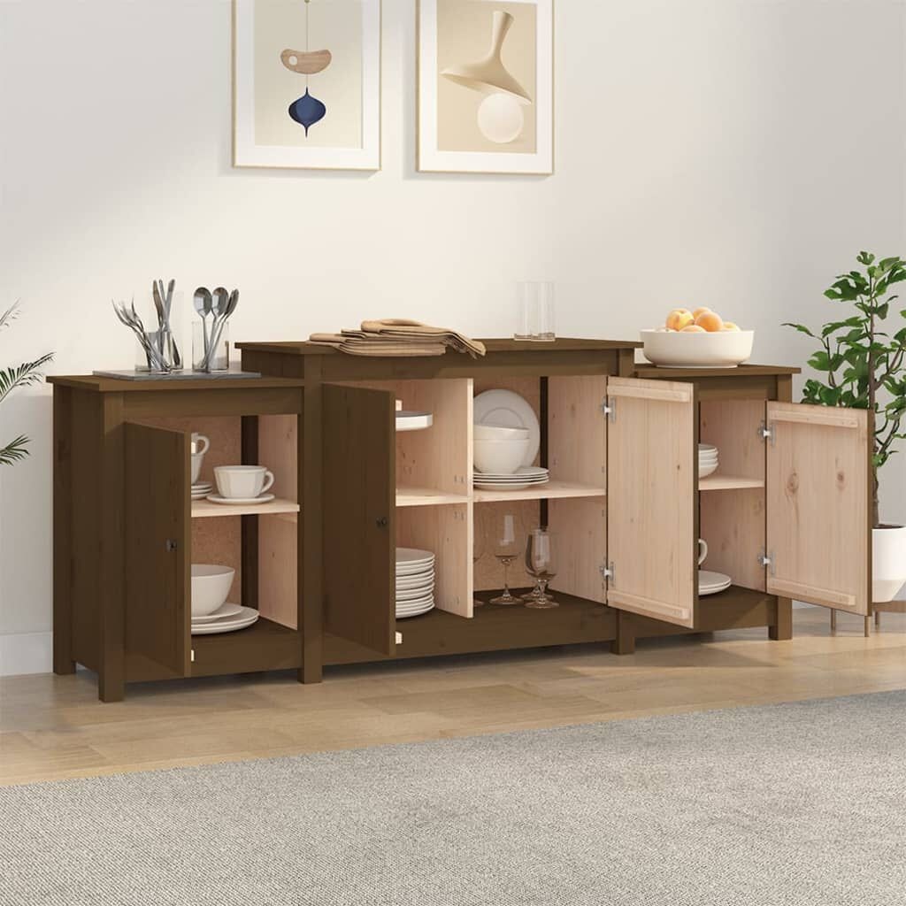 vidaXL Dressoir Grenenhout Honingbruin 164cm - 35% Korting!