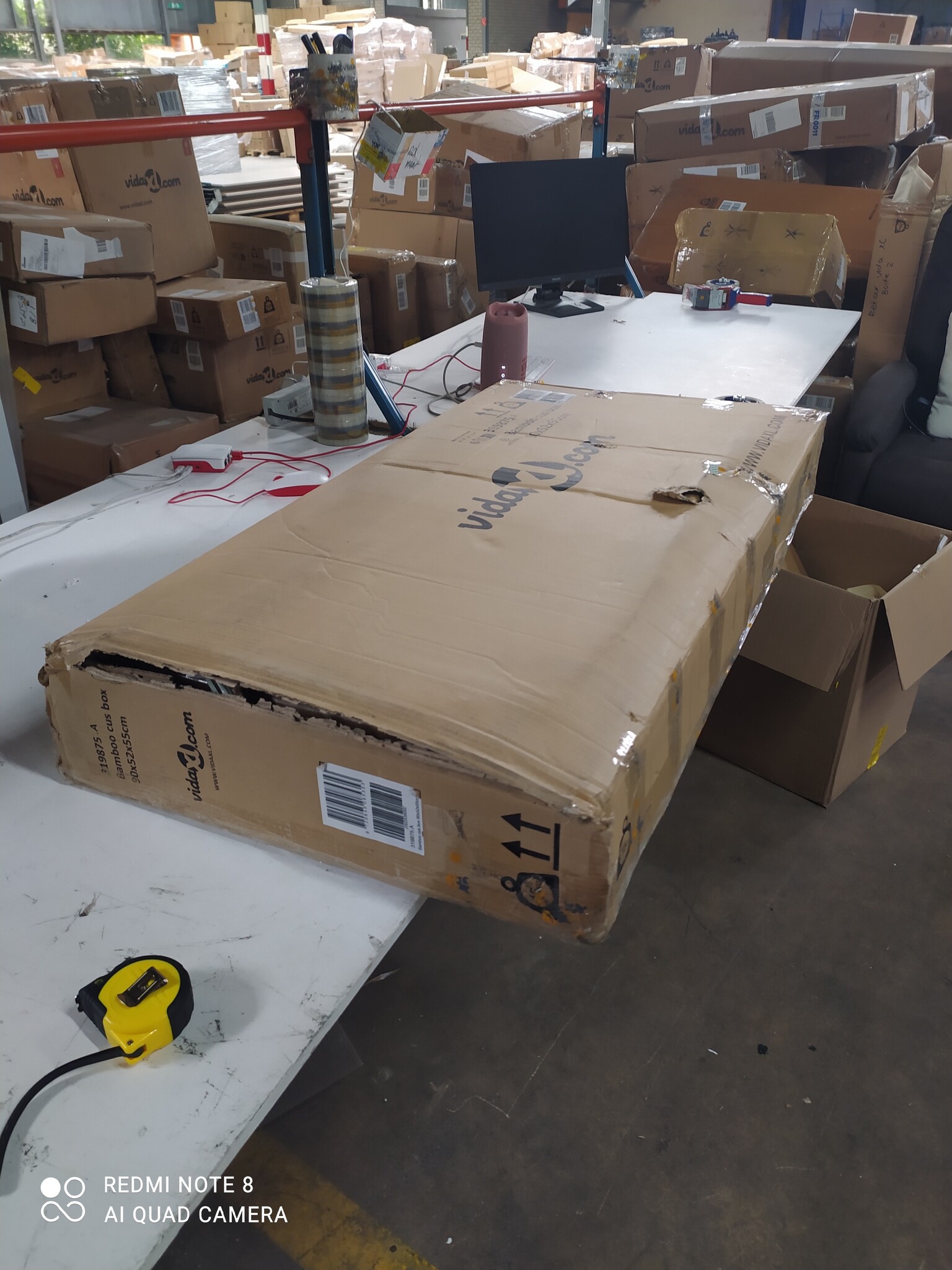 vidaXL Tuinbox Bamboe 90cm - 45% Korting! Nieuw, Beschadigde Doos
