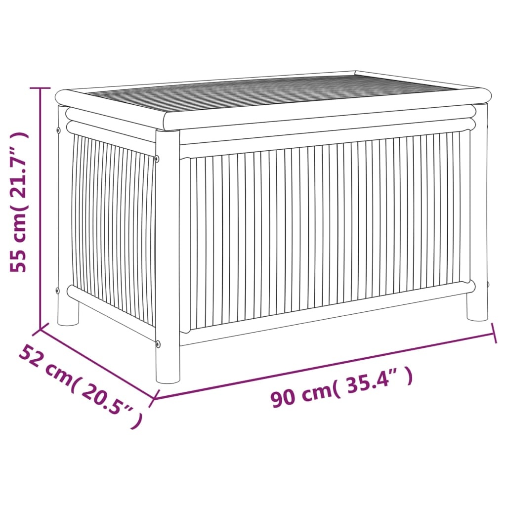 vidaXL Tuinbox Bamboe 90cm - 45% Korting! Nieuw, Beschadigde Doos