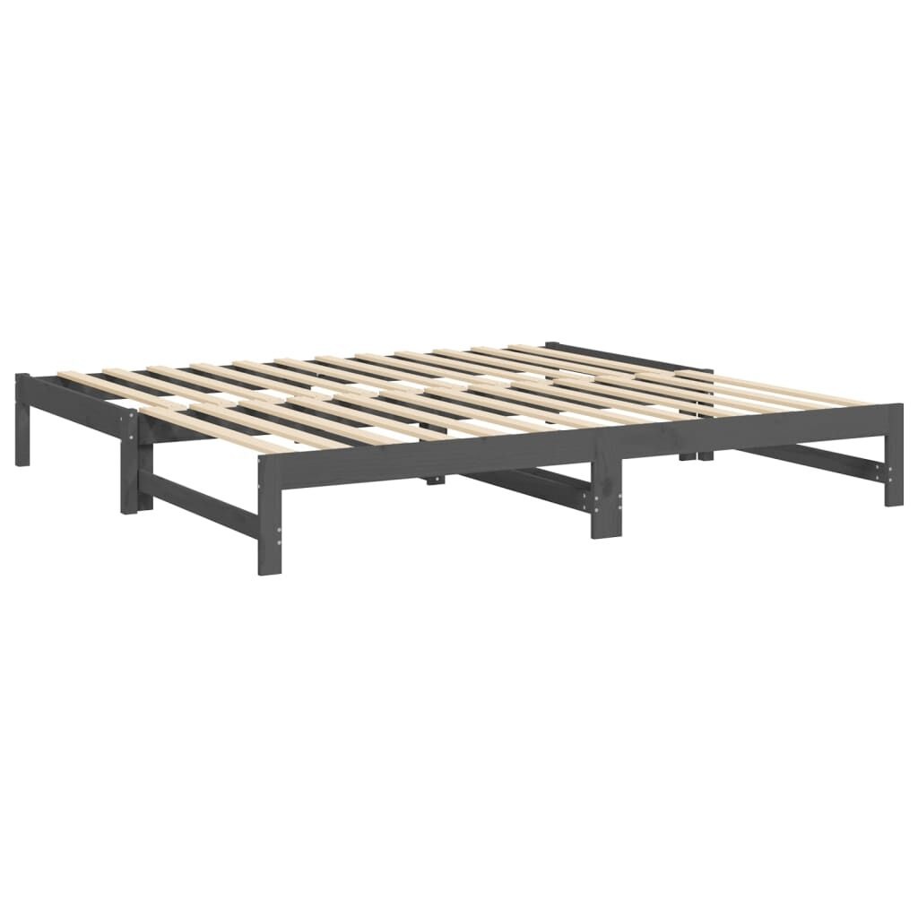 Slaapbank Grenen Grijs 2x90x200cm - 35% Korting!