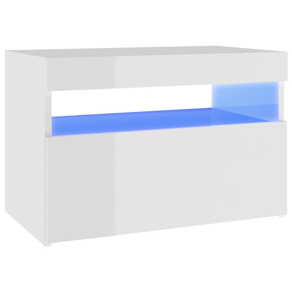 VidaXL TV Meubel Wit Hoogglans LED -35% Korting!