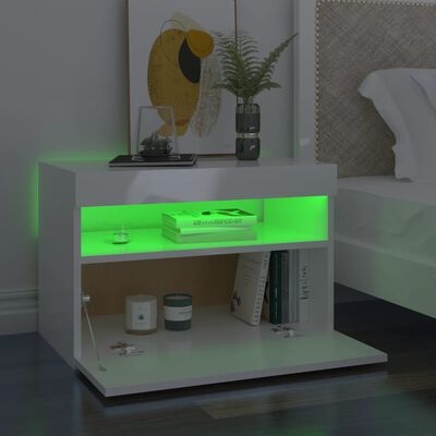 VidaXL TV Meubel Wit Hoogglans LED -35% Korting!