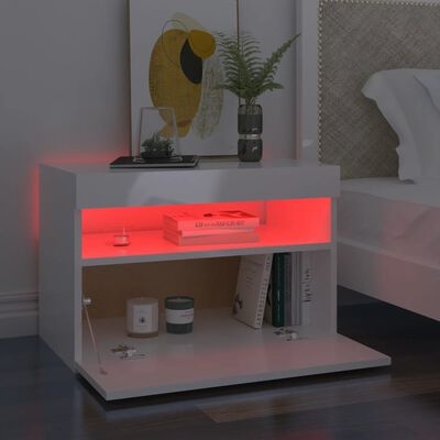 VidaXL TV Meubel Wit Hoogglans LED -35% Korting!