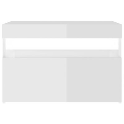 VidaXL TV Meubel Wit Hoogglans LED -35% Korting!