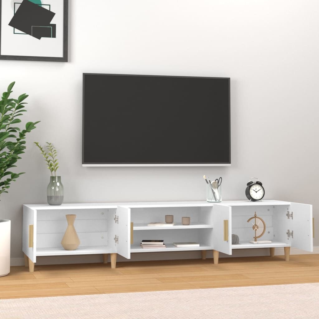 VidaXL TV-Meubel Wit 180cm - 35% Korting! (Beschadigde Verpakking)