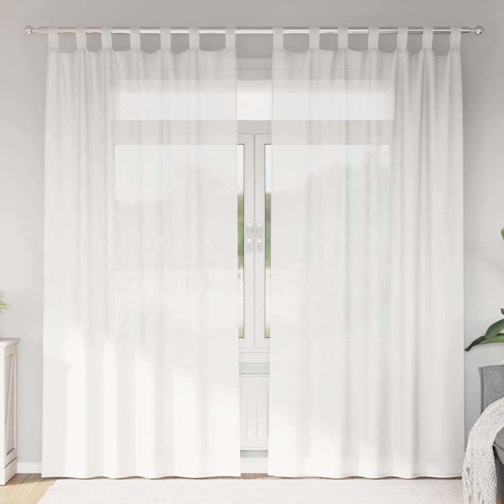 vidaXL Witte Gordijnen 140x245cm (2 st.) - 45% Korting!