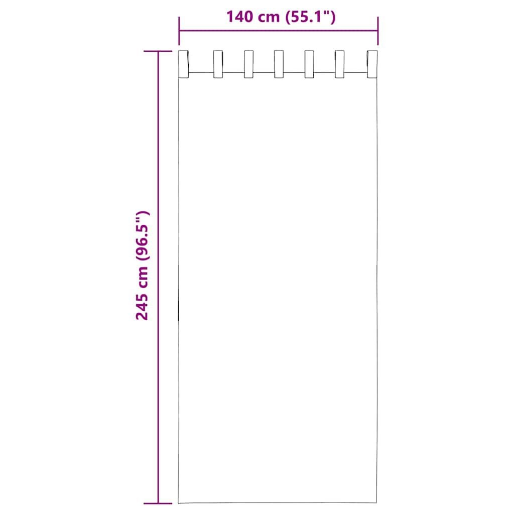 vidaXL Witte Gordijnen 140x245cm (2 st.) - 45% Korting!