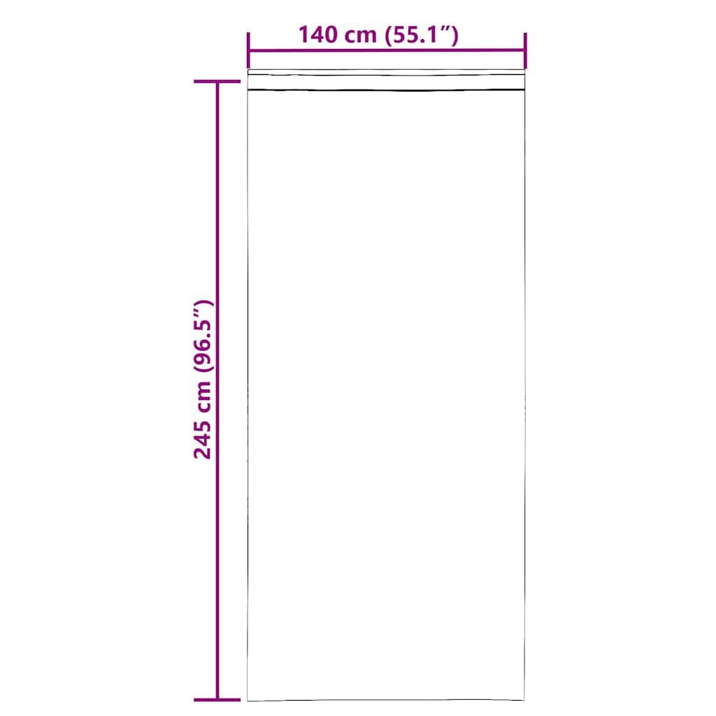 vidaXL Witte Gordijnen 140x245cm (2 st.) - 45% Korting!