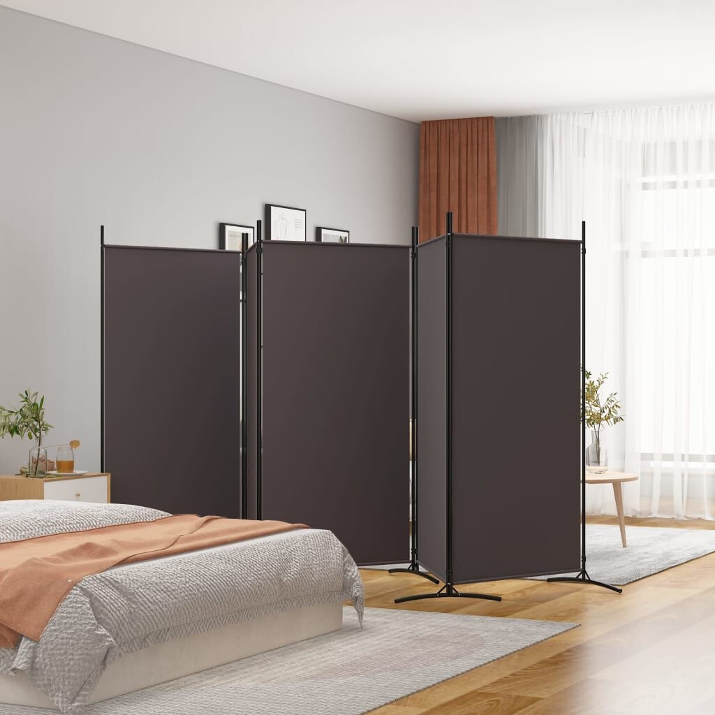 Kamerscherm 5 Panelen Bruin 433cm - 35% Korting! Super Deal!