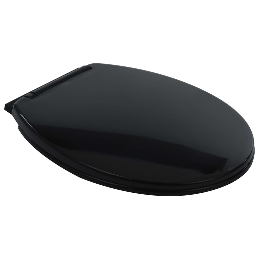 vidaXL Zwart Verhoogd Toilet - Randloos & Soft-Close - 35% Korting!