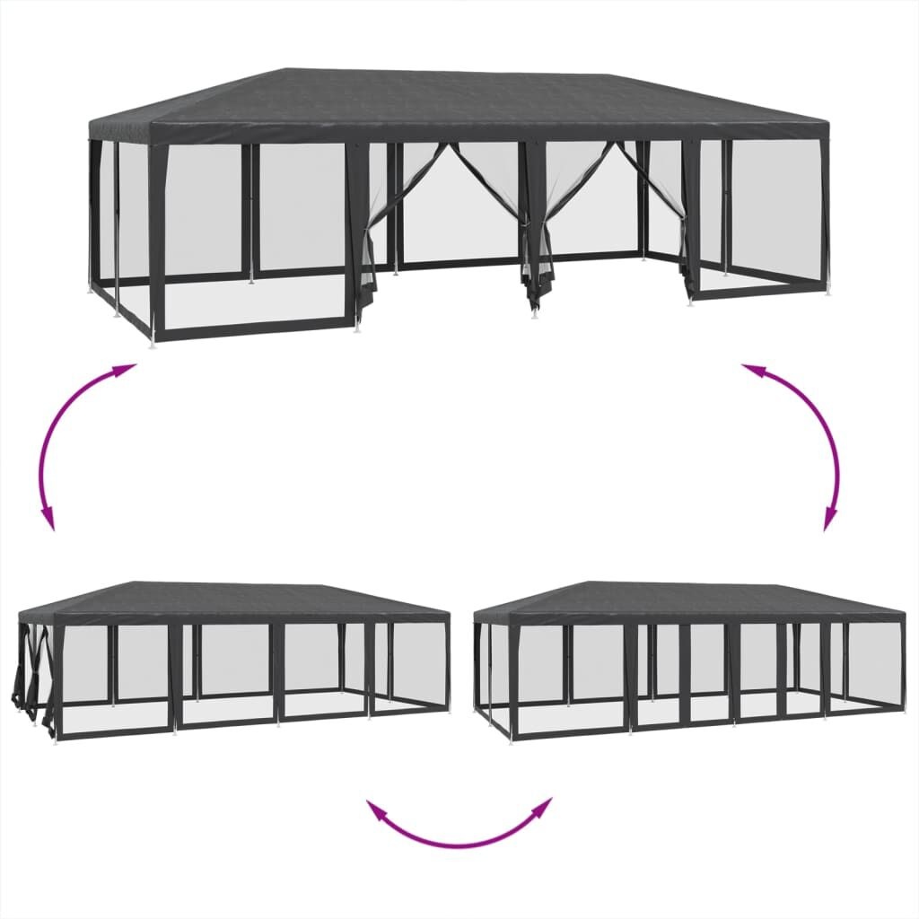 Partytent 8x4m Antraciet - Retourdeal! 35% Korting!