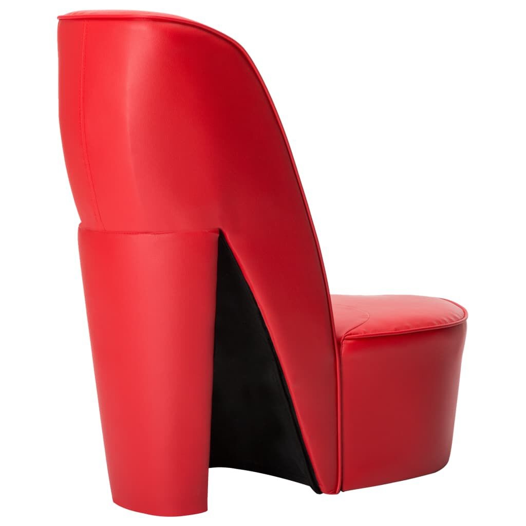 VidaXL Hakstoel Rood Kunstleer - 35% Korting!