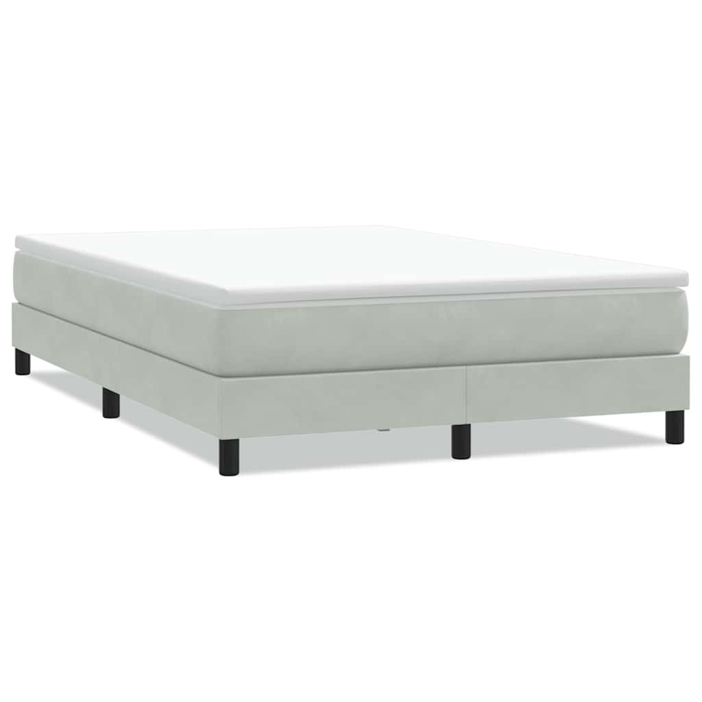 Boxspring Lichtgrijs 160x220cm - 35% Korting! Zo Goed Als Nieuw