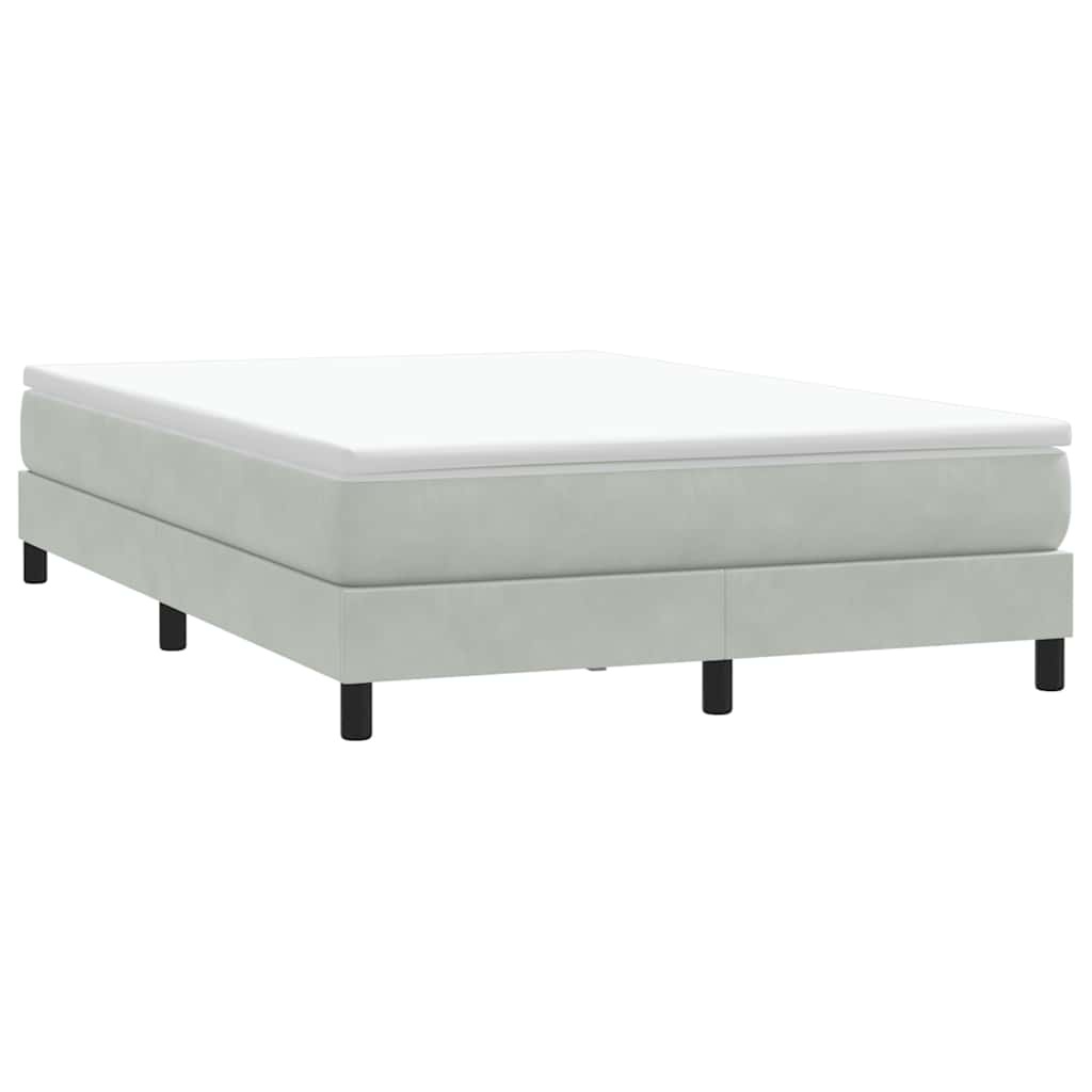 Boxspring Lichtgrijs 160x220cm - 35% Korting! Zo Goed Als Nieuw