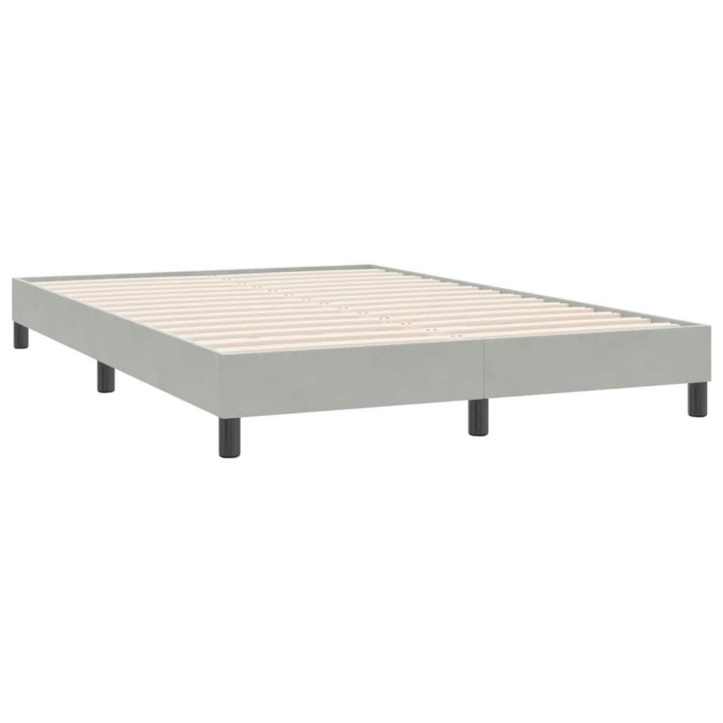 Boxspring Lichtgrijs 160x220cm - 35% Korting! Zo Goed Als Nieuw