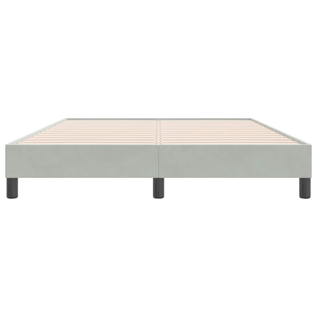 Boxspring Lichtgrijs 160x220cm - 35% Korting! Zo Goed Als Nieuw
