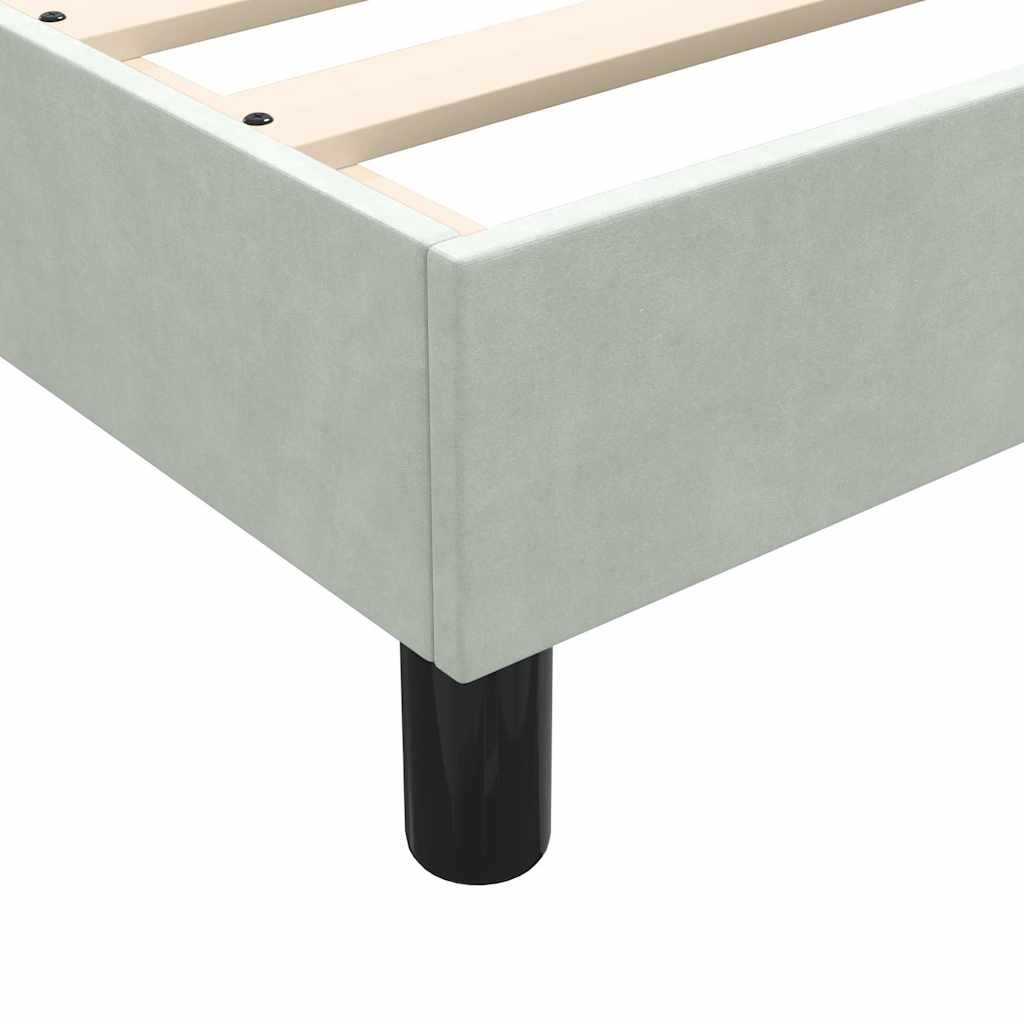 Boxspring Lichtgrijs 160x220cm - 35% Korting! Zo Goed Als Nieuw
