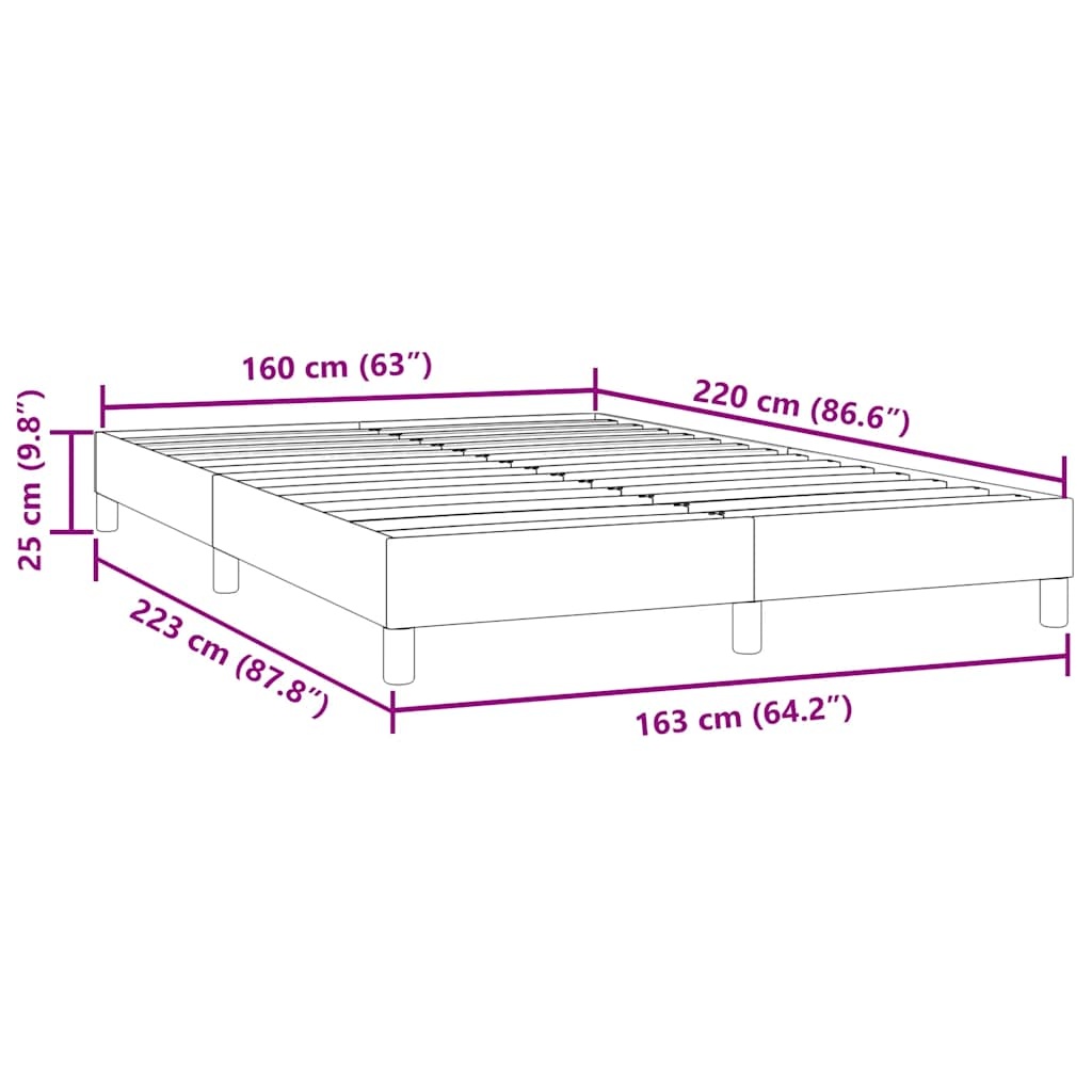 Boxspring Lichtgrijs 160x220cm - 35% Korting! Zo Goed Als Nieuw