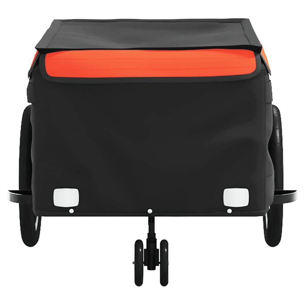 vidaXL Fietstrailer 45kg - Zwart/Oranje - 35% Korting!