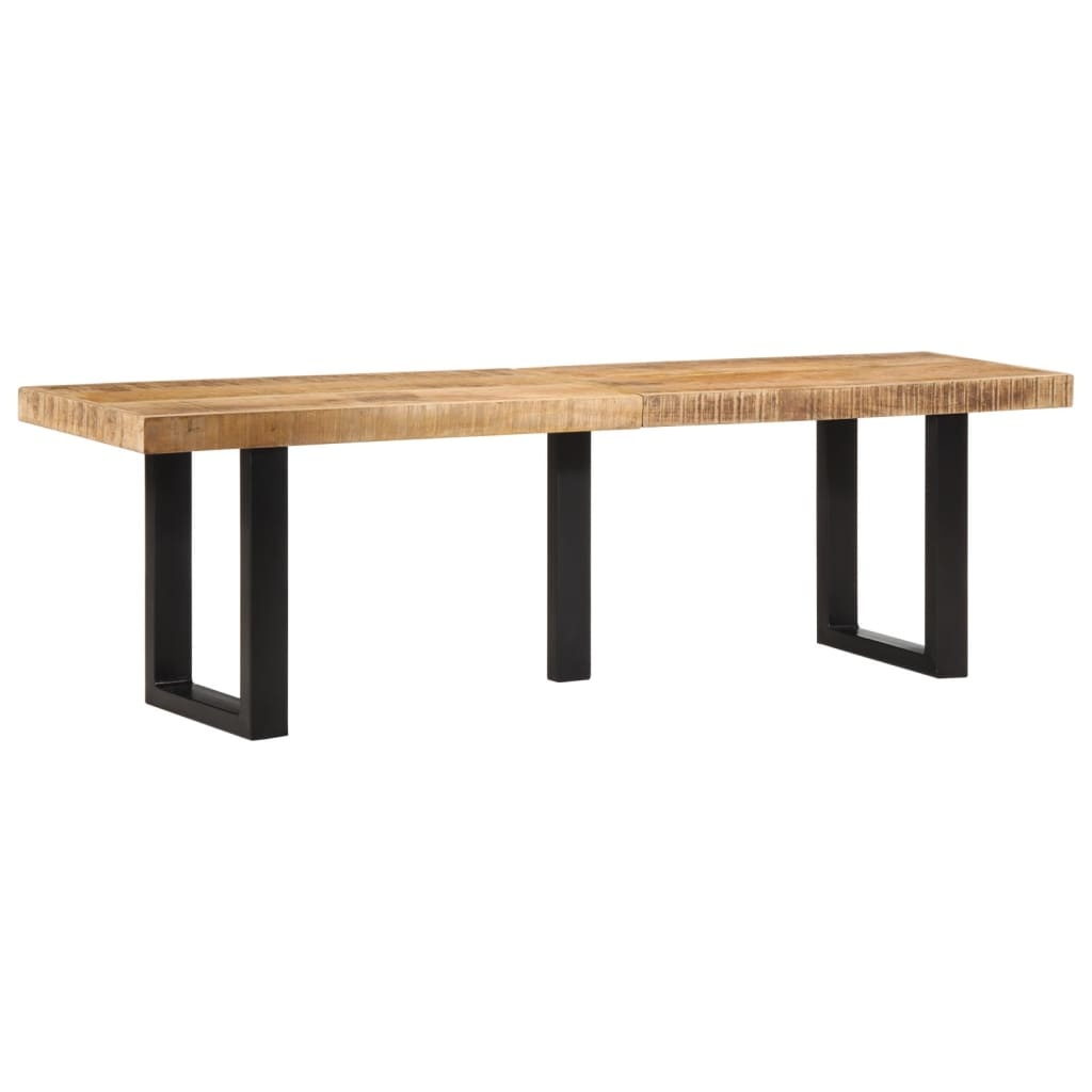 vidaXL Bankje Mango/Staal 160cm - 35% Korting! (Retour)