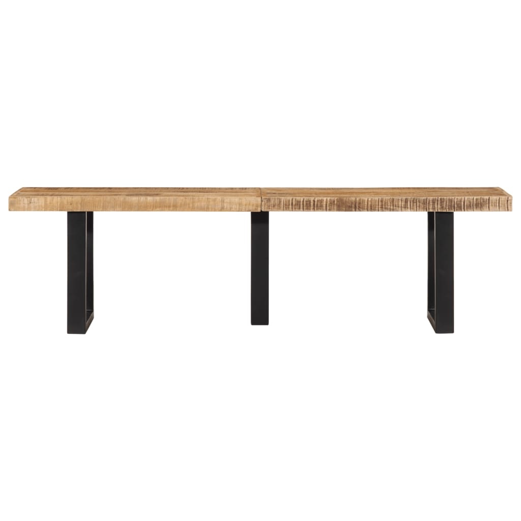 vidaXL Bankje Mango/Staal 160cm - 35% Korting! (Retour)