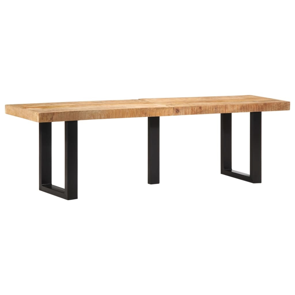 vidaXL Bankje Mango/Staal 160cm - 35% Korting! (Retour)