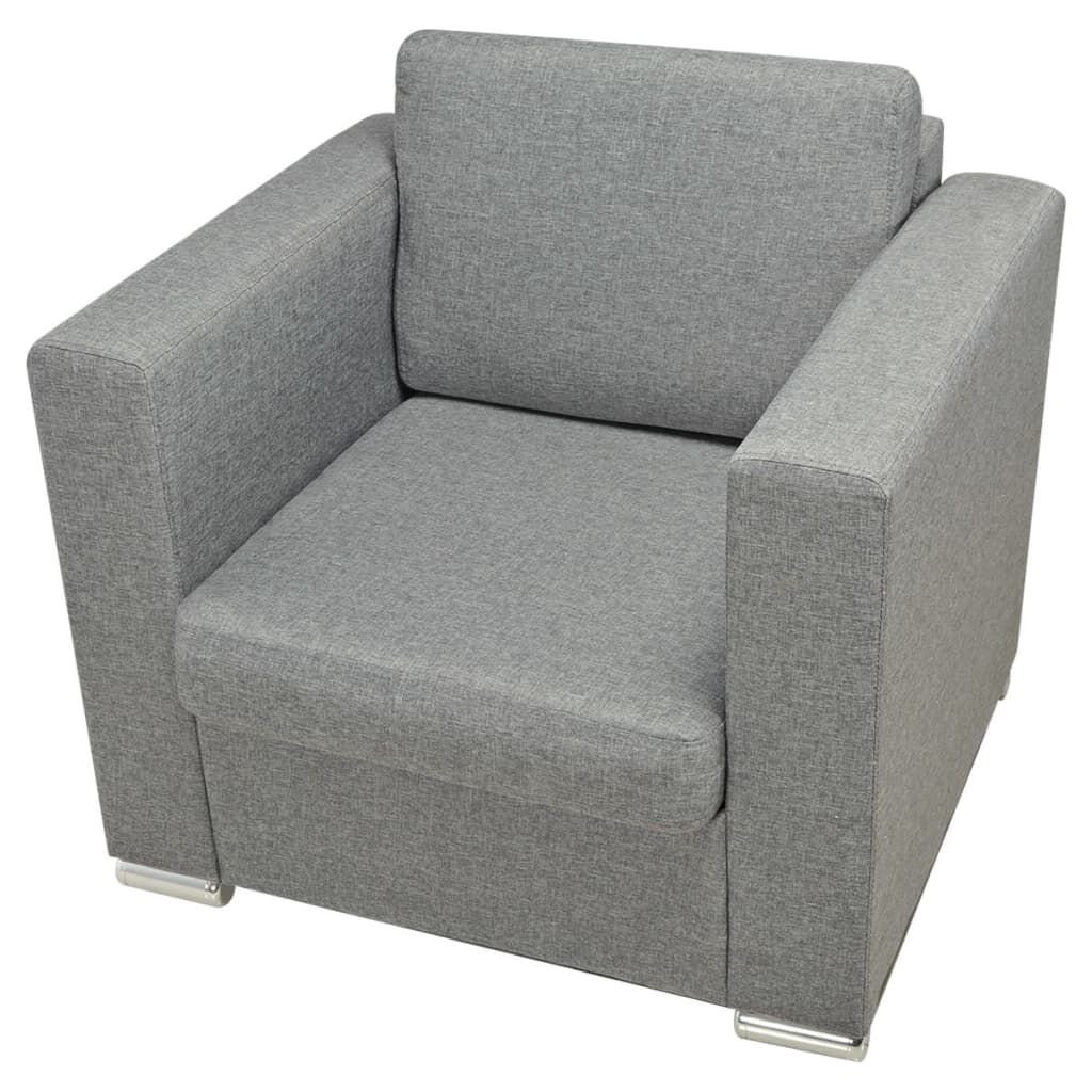 VidaXL Fauteuil Lichtgrijs - Gebruikssporen - 35% Korting!