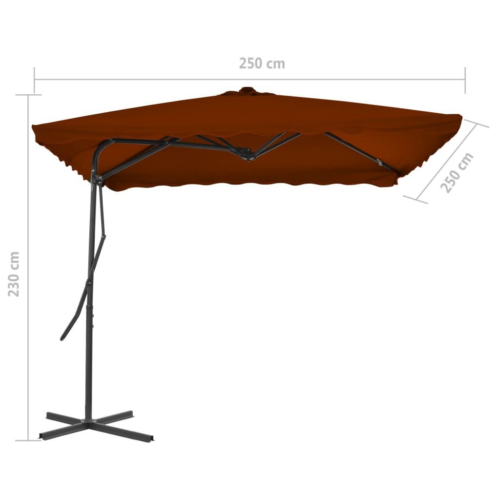 vidaXL Parasol Terracotta - 55% Korting! (Lichte Krasjes)
