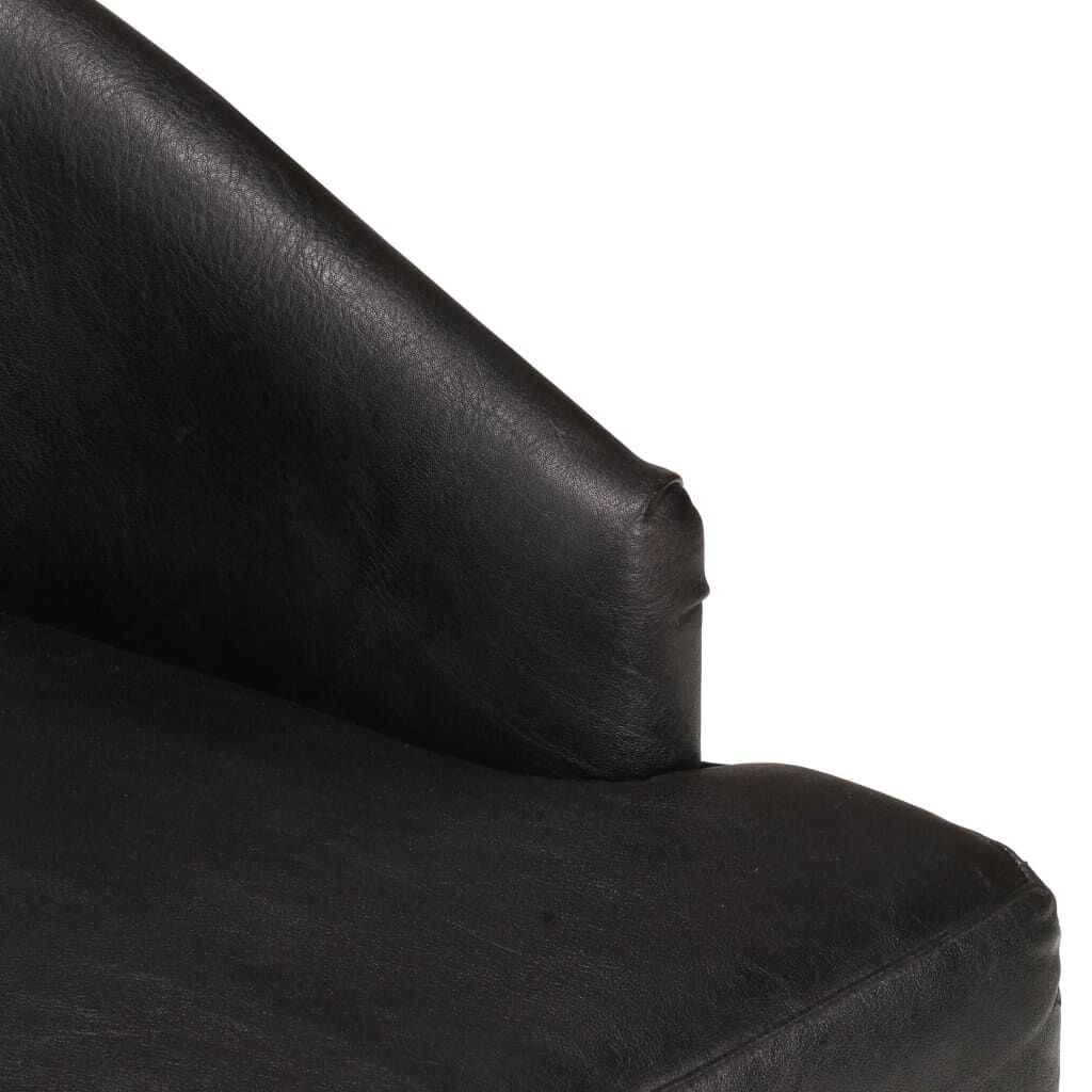 vidaXL Eetkamerstoelen (4 st) Leer Zwart - 35% Korting!