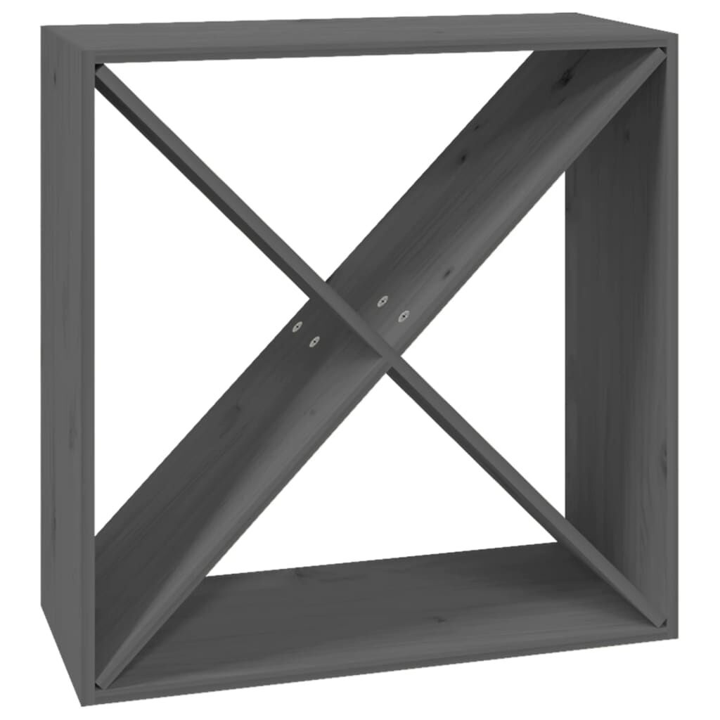 Wijnkast Grenenhout Grijs 62cm - 35% Korting!