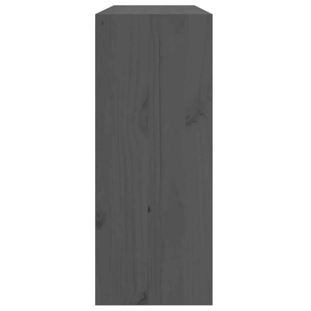 Wijnkast Grenenhout Grijs 62cm - 35% Korting!