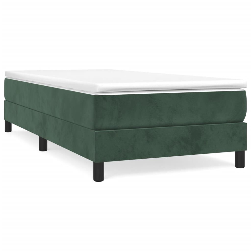 VidaXL Bedframe 100x200 Donkergroen Fluweel -35%