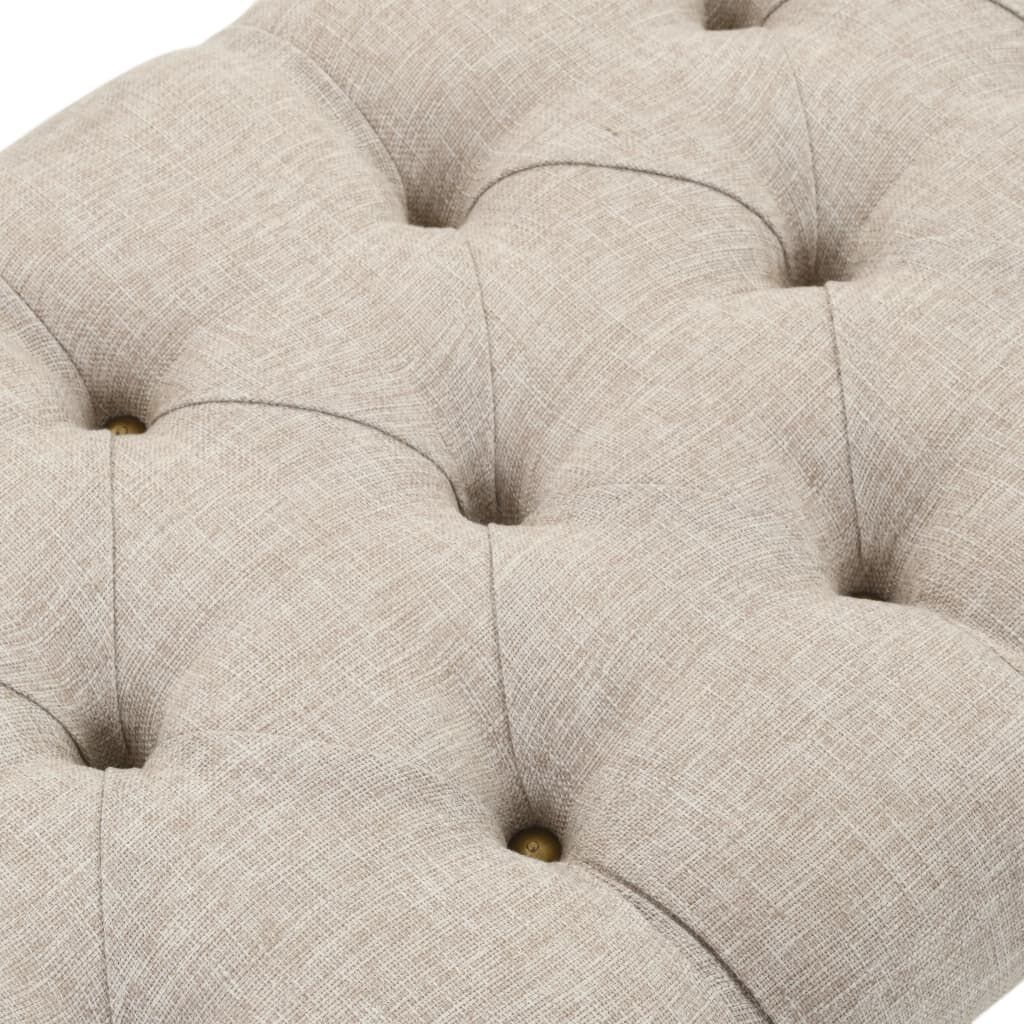 vidaXL Opbergbankje Hout & Stof - 35% Korting! (Retour)