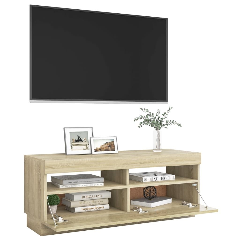 TV Meubel Sonoma Eiken met LED - 47% Korting! Nieuw!