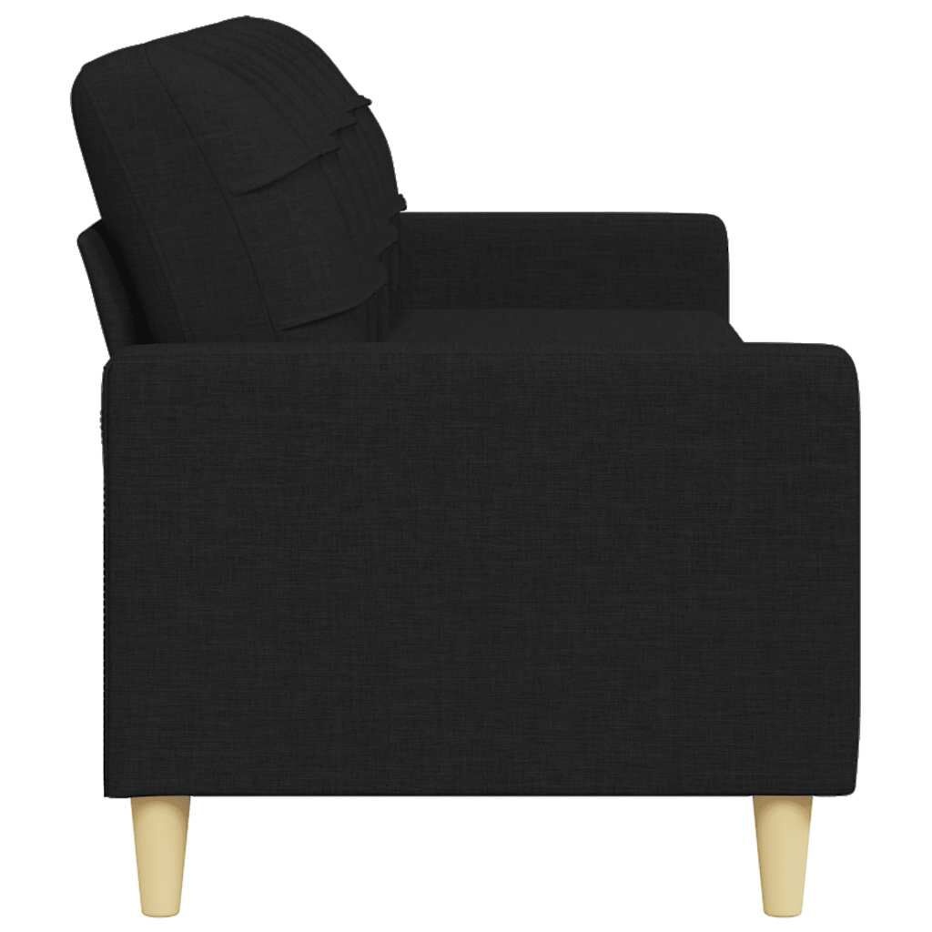 vidaXL 3-zitsbank Zwart 210cm - 35% Korting!