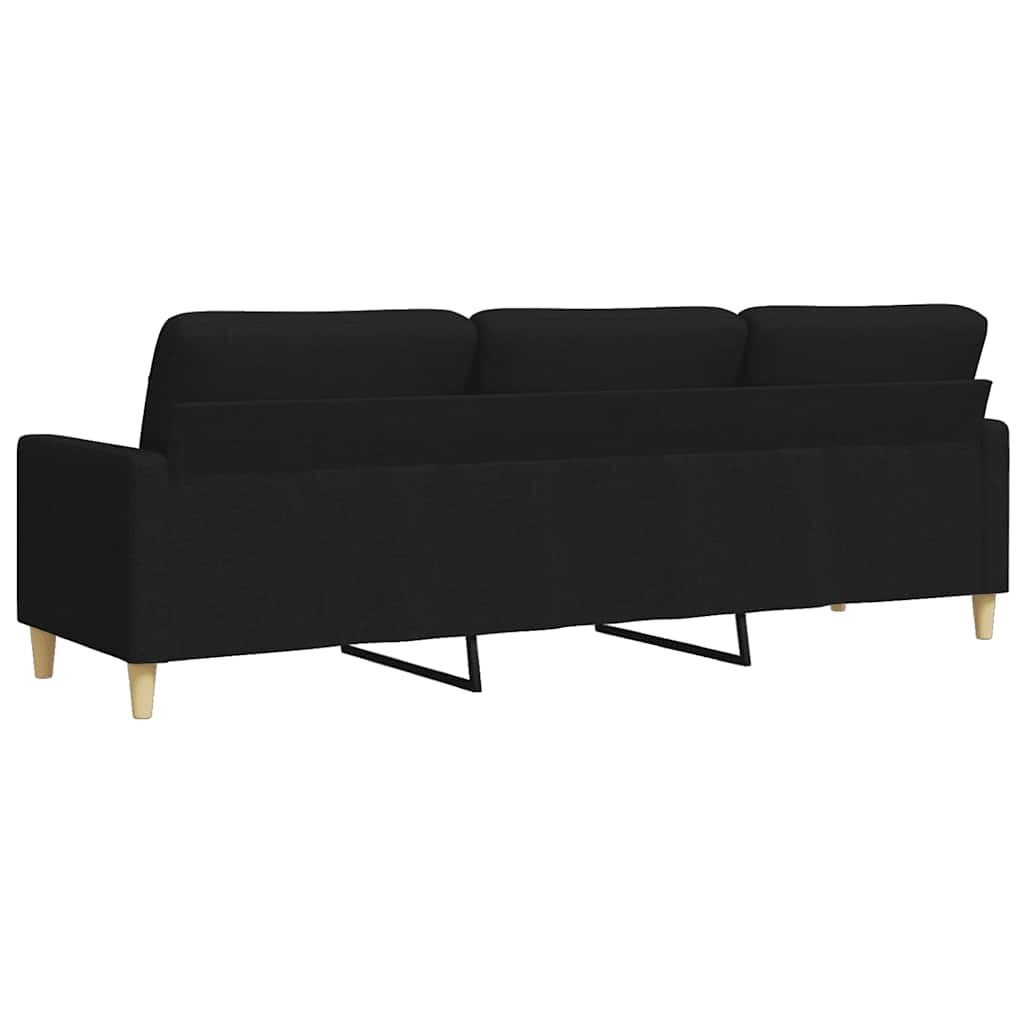 vidaXL 3-zitsbank Zwart 210cm - 35% Korting!