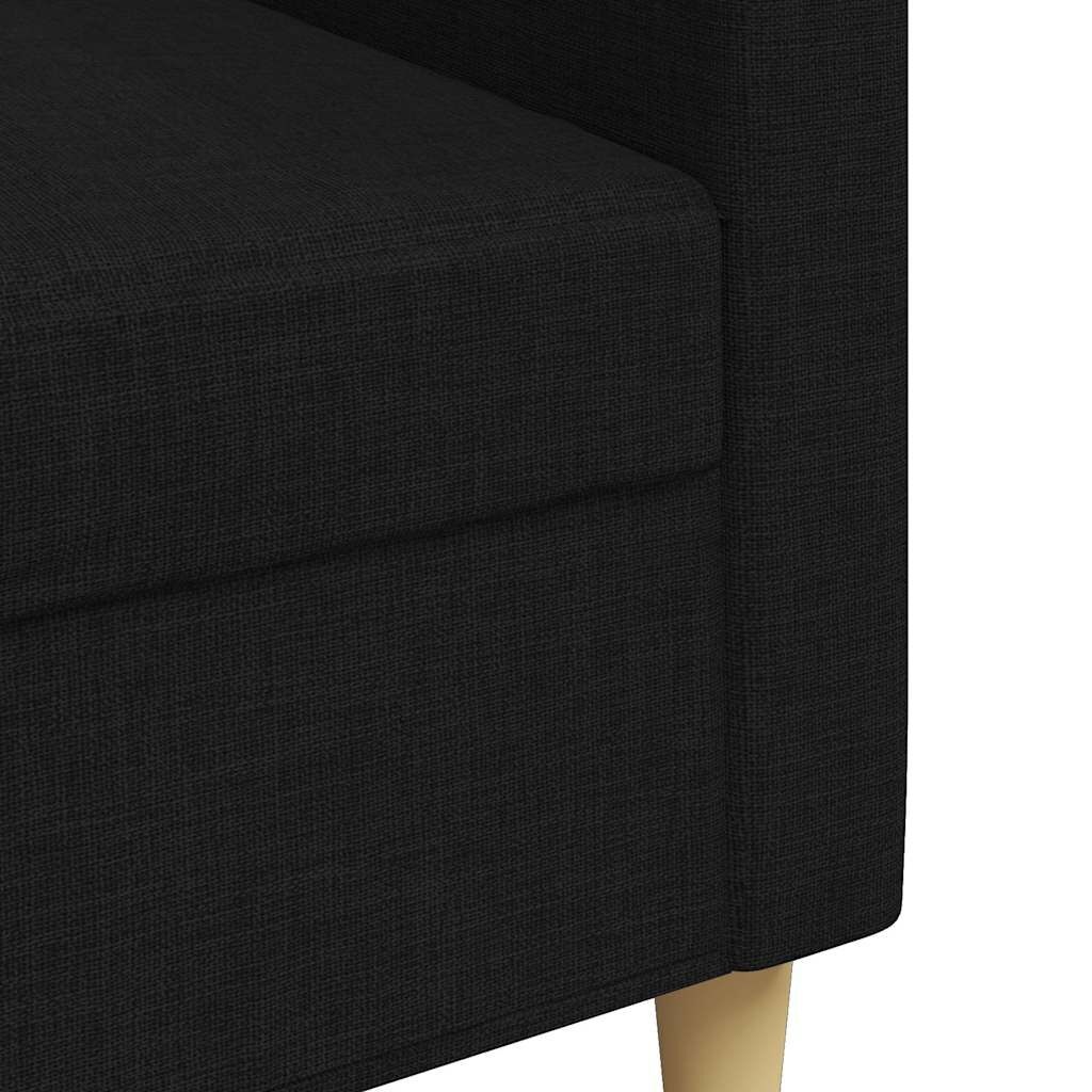 vidaXL 3-zitsbank Zwart 210cm - 35% Korting!
