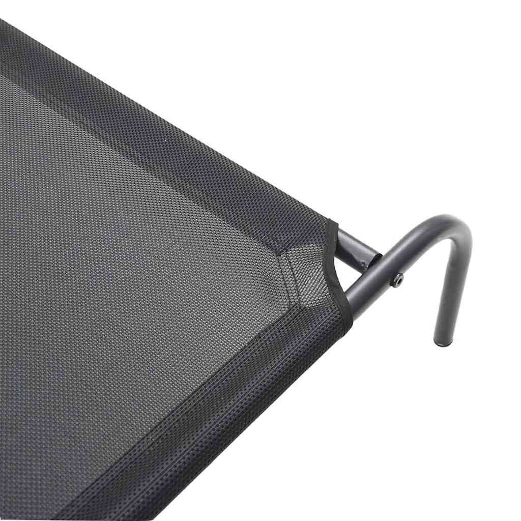 VidaXL Verhoogd Hondenbed L Zwart - 55% Korting!