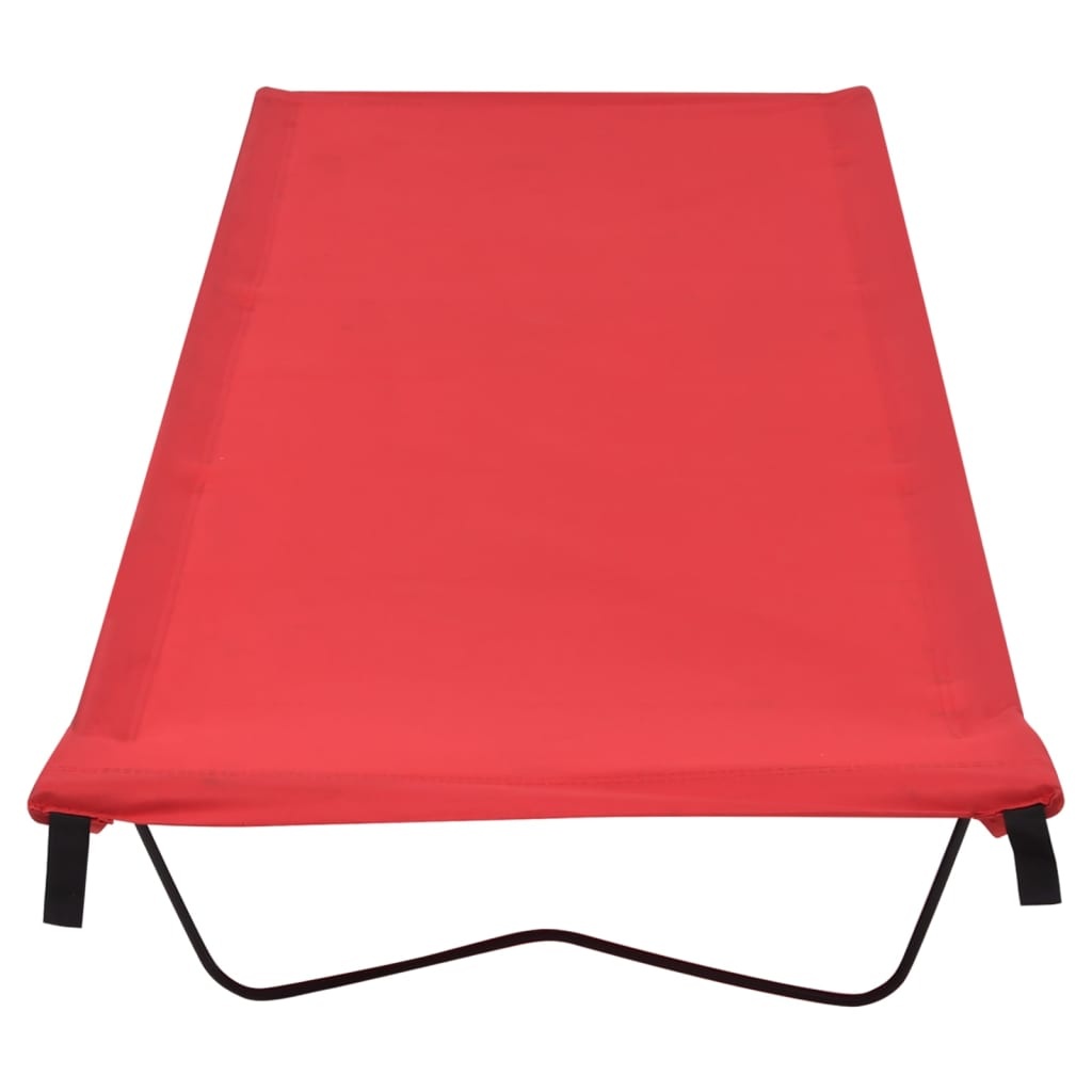 vidaXL Campingbedden (2 st) Rood - 35% Korting! Licht beschadigd