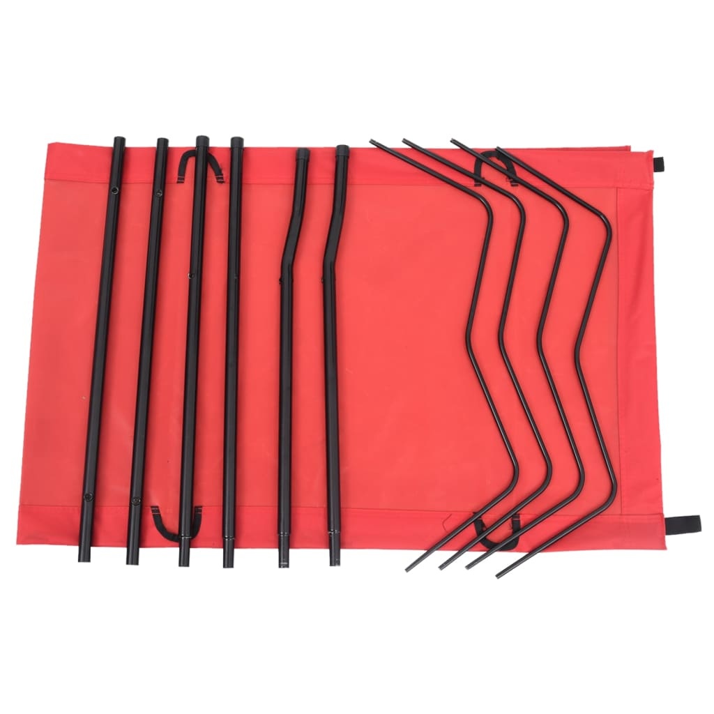 vidaXL Campingbedden (2 st) Rood - 35% Korting! Licht beschadigd