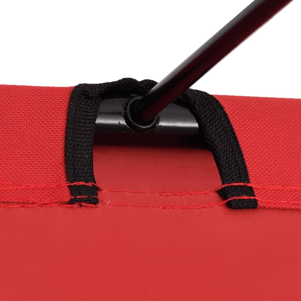 vidaXL Campingbedden (2 st) Rood - 35% Korting! Licht beschadigd