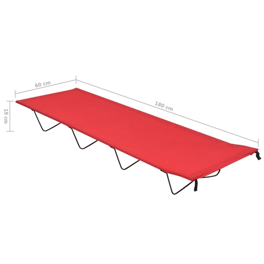 vidaXL Campingbedden (2 st) Rood - 35% Korting! Licht beschadigd