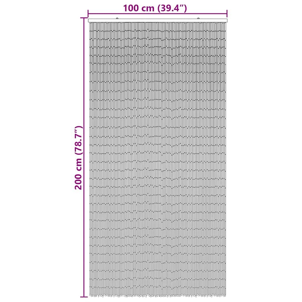 vidaXL Insectengordijn Bamboe Print 100x200 - 35% Korting!
