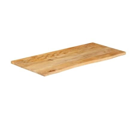 Mangohouten Tafelblad 120x60cm - Natuurlijke Rand - 35% Korting!