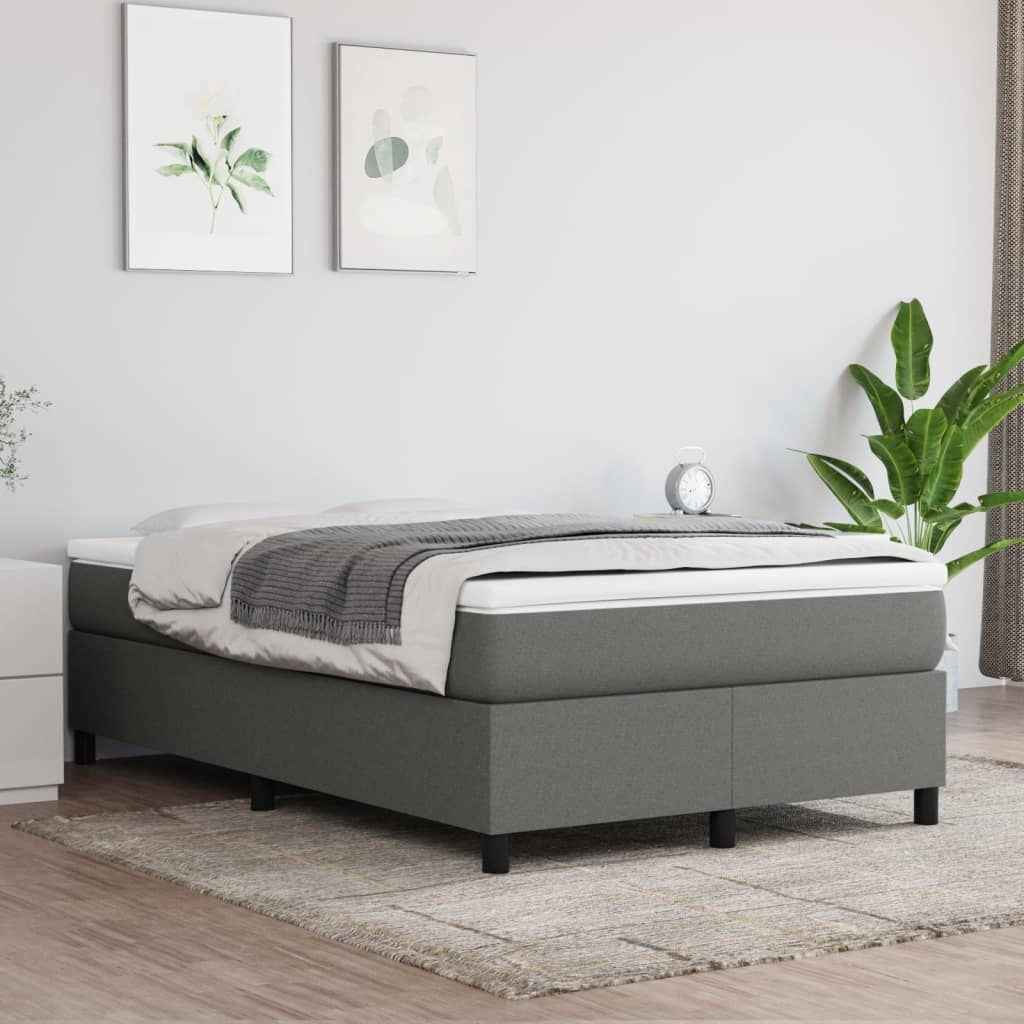 vidaXL Bedframe 120x200 Donkergrijs -35% Korting!